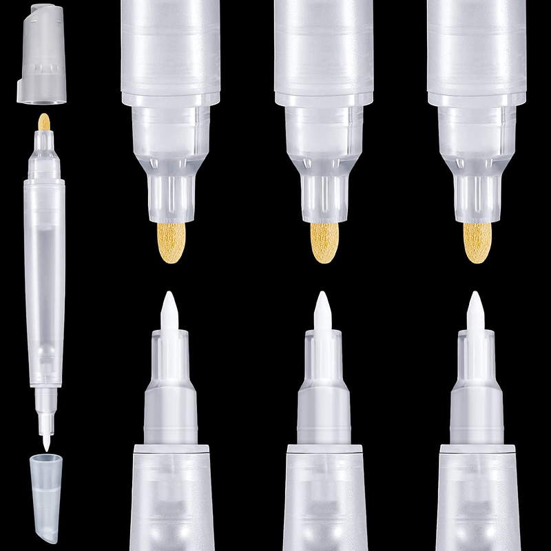 Double End Refillable Paint Pens Empty Refil