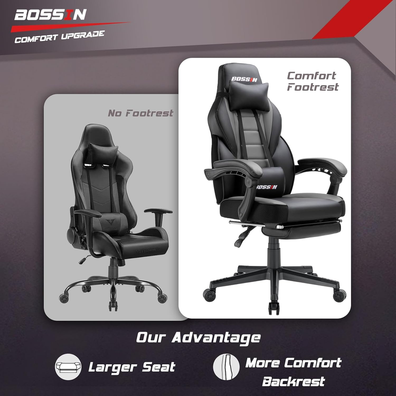  400lbs High back Heavy duty Office gaming Chair Computer with Massage reclining