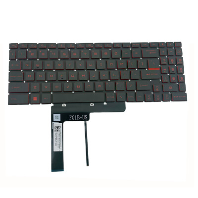 Red Backlit Keyboard For MSI Katana GF66 GF76 MS-1581 MS-17L1 Pulse GL66 GL76