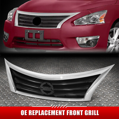 Для 13-15 Nissan Altima 4-дверная хромированная решетка радиатора с эмблемой