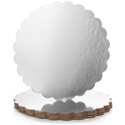 8x Tortenplatte, Kuchenplatte beschichtet, Unterlage zum Servieren, Ø 30,5 cm