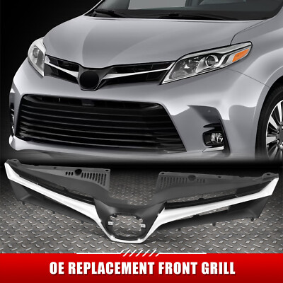 Для 18-20 Toyota Sienna LE в стиле OE Хромированная решетка радиатора с эмблемой