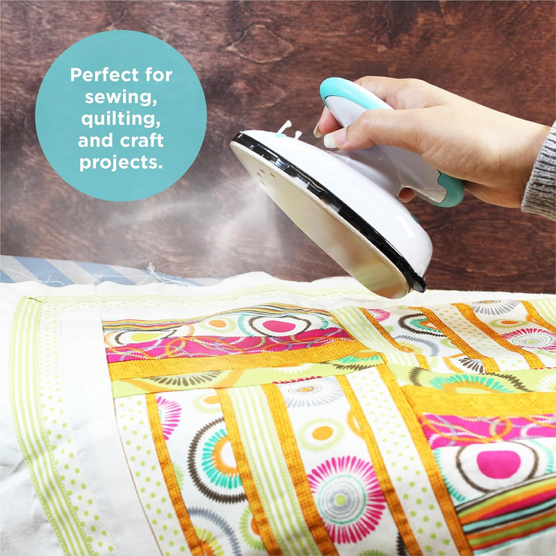 GoIron Portable Mini Steam Iron for Home, Travel, Crafting, Sewing and, Quilting