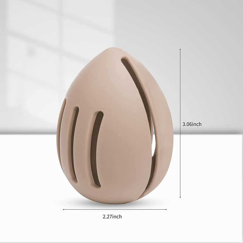 Makeup Sponge Holder, INTOLIVES 2Pcs Silicone Beauty Blender Case Breathable Mak