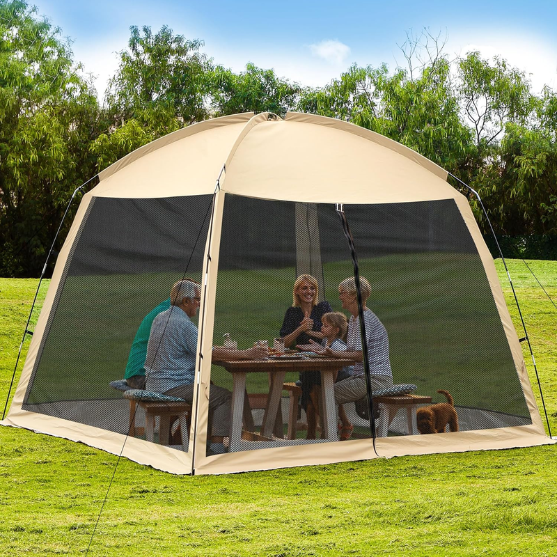 12'X12' Camping Screen Tent - Portable Screen Canopy 8-10