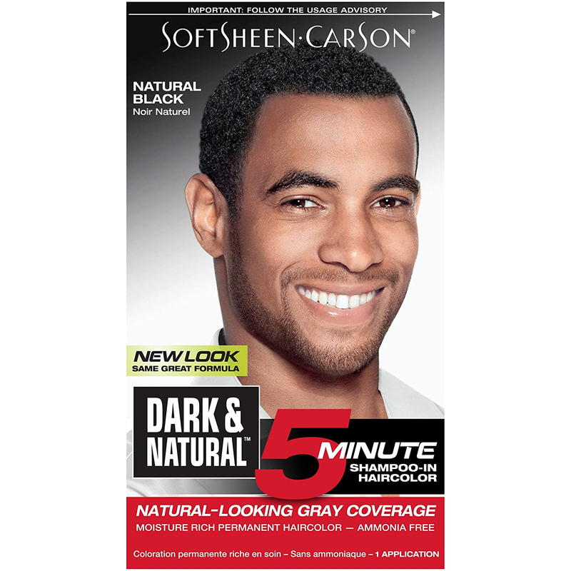 Softsheen-Carson Hair Color, Natural Looking Gray Coverage, Natural Black