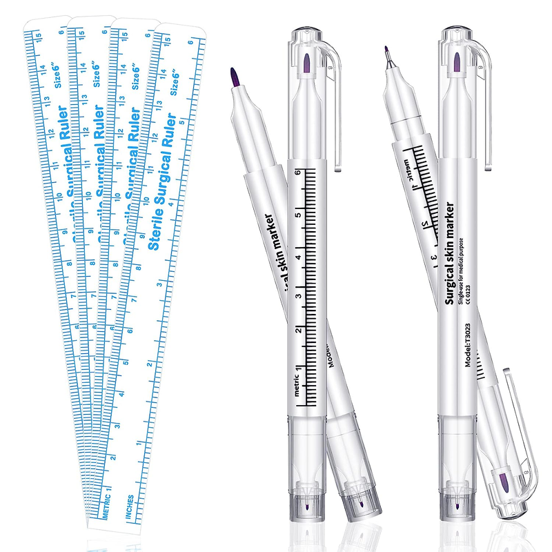 4 Pieces Skin Marker Pen Eyebrow Marker Pen Tools Microblading Accessories Marke