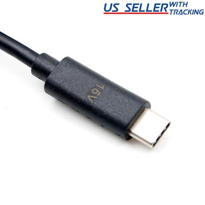 2pcs USB C Type-C 9V 12V 15V 20V PD Trigger 4ft Power Cable 3A DC 5.5 x 2.5mm