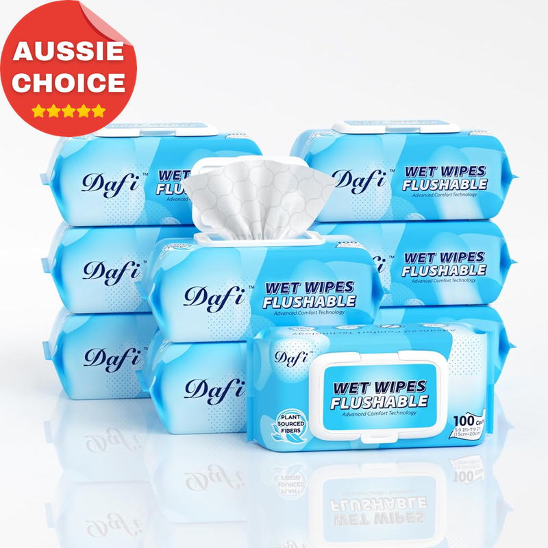900 Flushable Unscented Adult Wet Wipes 100% Plant Based Septic Safe 9 Packs