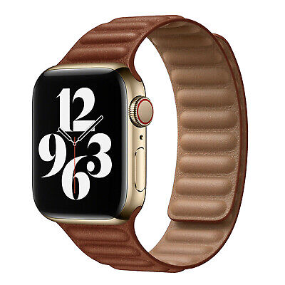 Leather Link Band Strap For Apple Watch Series 9 8 7 41/45/40/44mm iWatch 654 SE