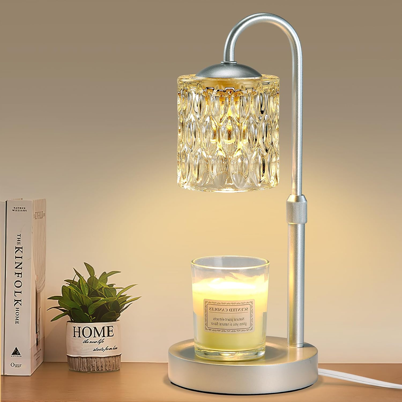 Candle Warmer Lamp with Timer and Dimmer, Height Adjustable Candle Wax Melter fo