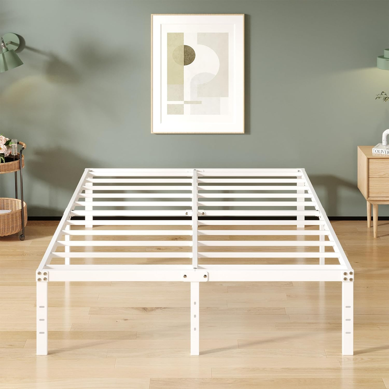 No Box Spring Need, Metal Platform Full Bed Fr