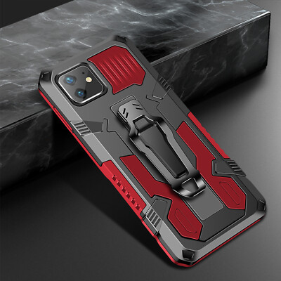 Armor Hybrid Shockproof Case Belt Clip For iPhone 15 Pro Max 14 13 12 11 XS XR 8