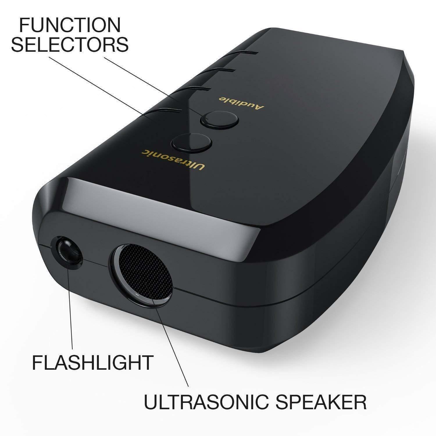 Eliminator Electronic Dog Repellent And Trainer With Led Flashlight / Stops Bark