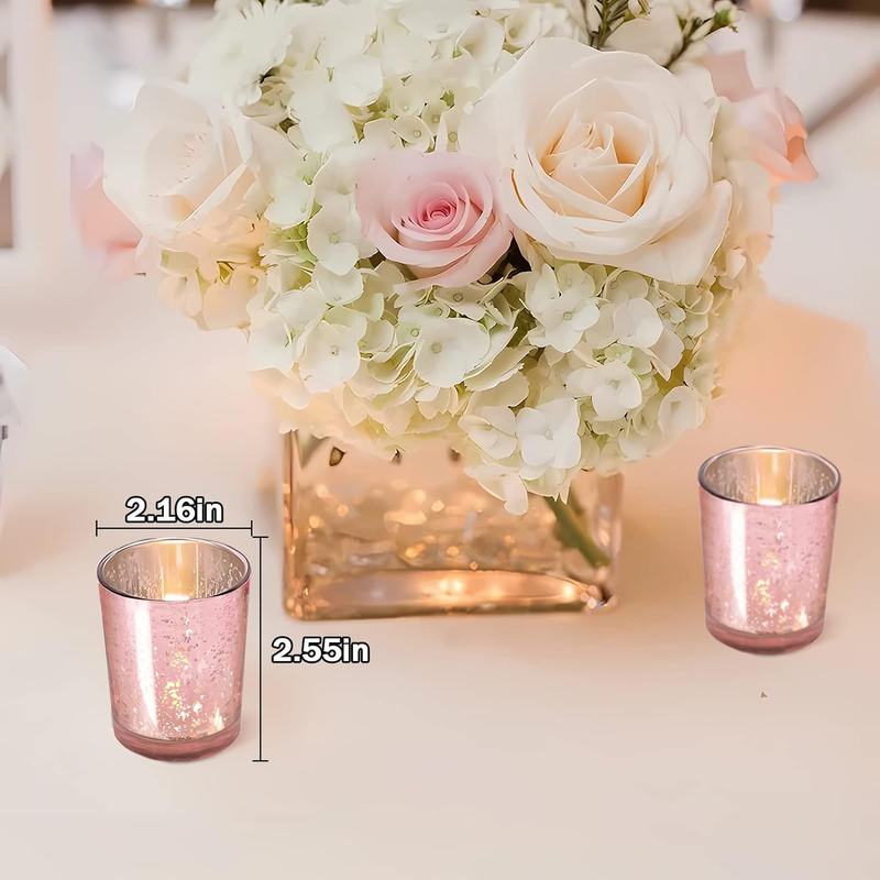 72Pcs Votive Candle Holders Tealight Candle Holders in Bulk for Table Centerpiec