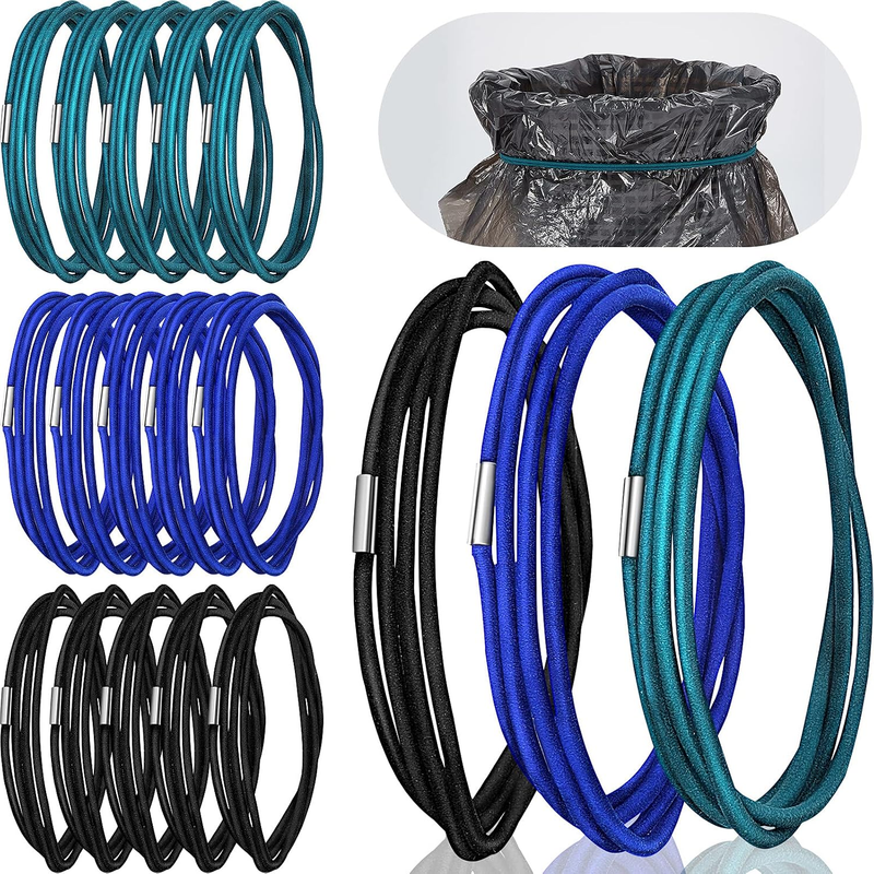 Shappy 18 Pieces Trash Can Bands Rubber Garbage Can Bands
