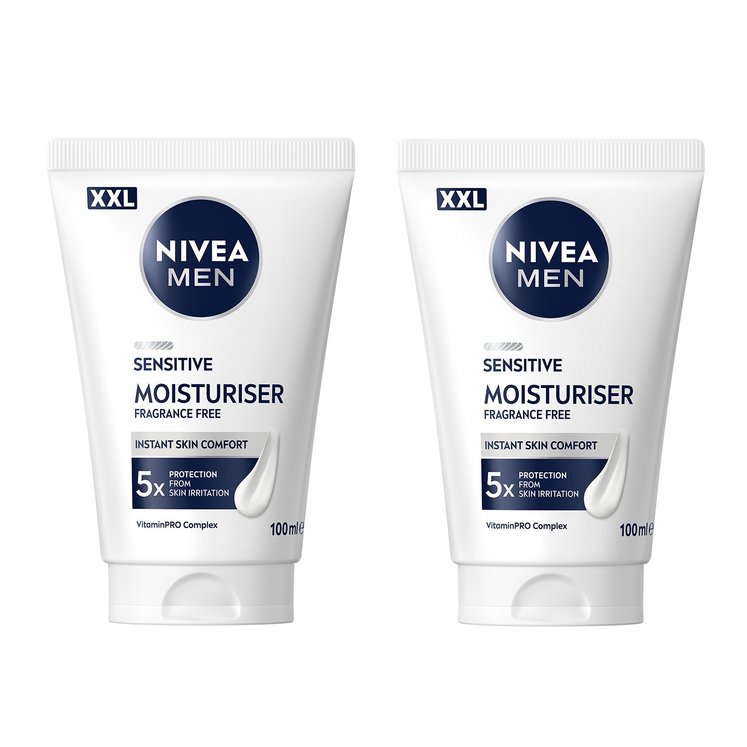 NIVEA MEN Sensitive Gesichtspflegecreme XXL 2 x 100ml - Bild 1 von 10