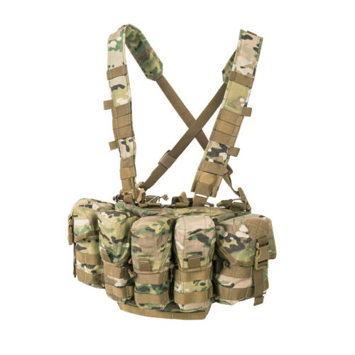 HELIKON TEX Tactical Guardian Chest Rig Vest MOLLE Loaded Woodland Multicam