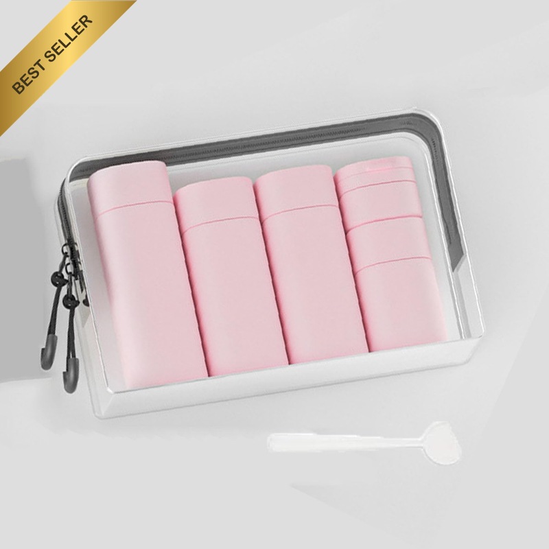 Travel Bottles for Toiletries, 5 Pack Travel Size Containers Silicone Travel Bot