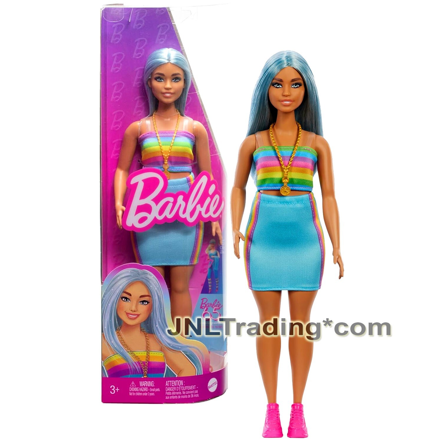 NEW 2023 Barbie Fashionistas Doll #218 Hispanic Curvy Model