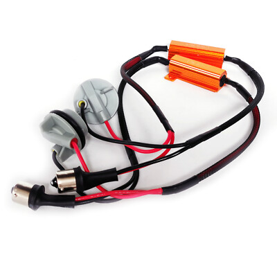 NEW 1156 LED Resistor Kit Turn Signal Relay Harness Adapter Anti Flicker Decoder