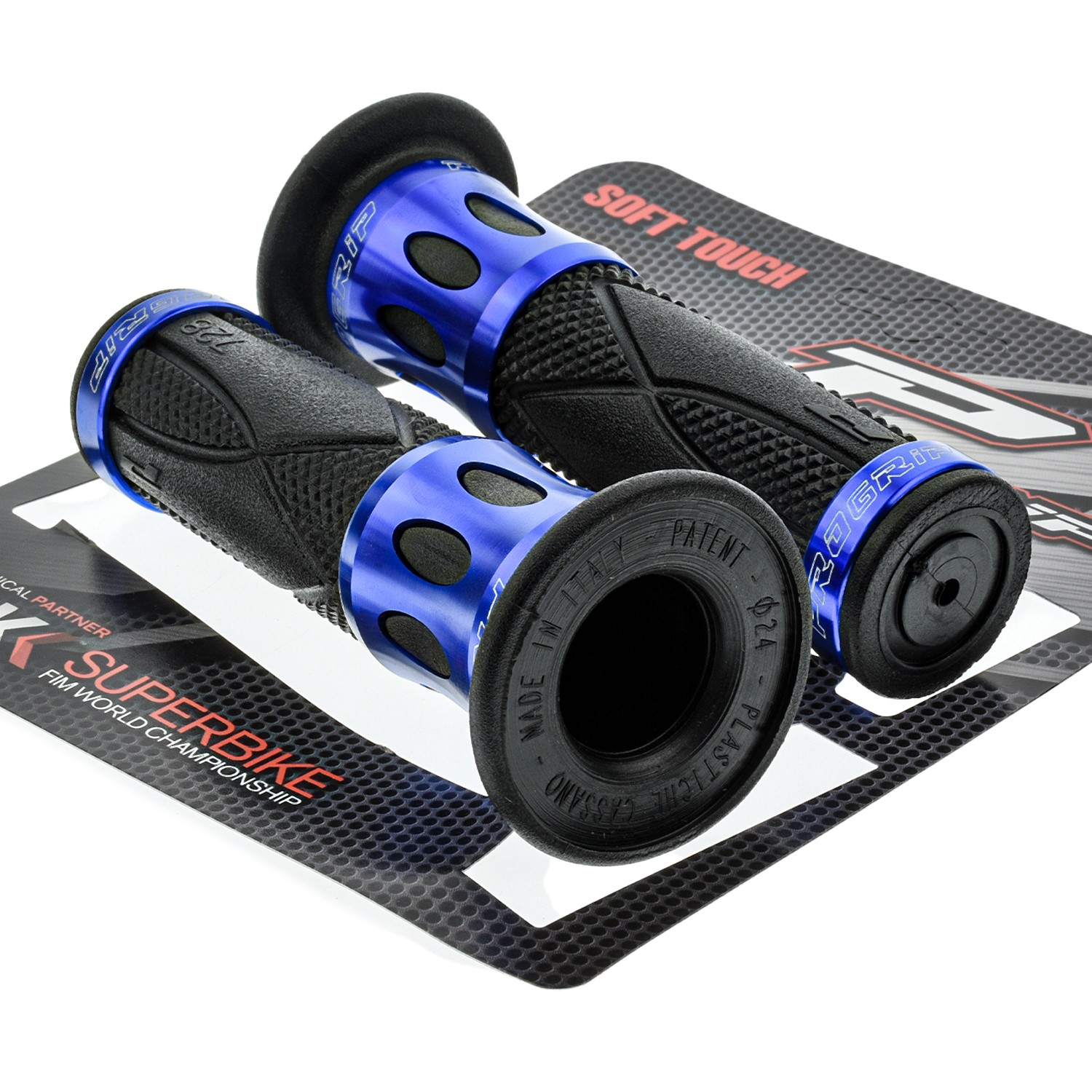 Lenkergriffe ALU BLAU für Kawasaki ZR-7 ZR 750F ZZR 600 1400 ZX 10 R ZX 12 R