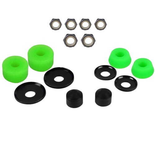 Skateboard Truck Rebuild Kit 92A Bushings Washers Pivot Cups Nuts For 2 Trucks