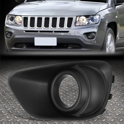 Для 11-16 Jeep Compass OE Style Черная рамка противотуманной фары с левой стороны водителя