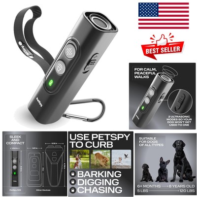 Bark Control Device with Long Lasting Battery Life - 1-Year Customer Promise