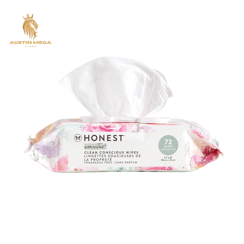 The Honest Company Clean Conscious Unscented Wipes|Over 99% Water, Compostable