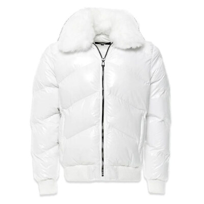

Мужская куртка-пуховик Jordan Craig Shiny White 91582-WHITE, Белый