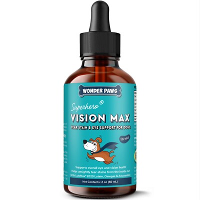 Premium Eye Supplement Dogs  Tear Stain Supplement For Dogs Vision - 2oz