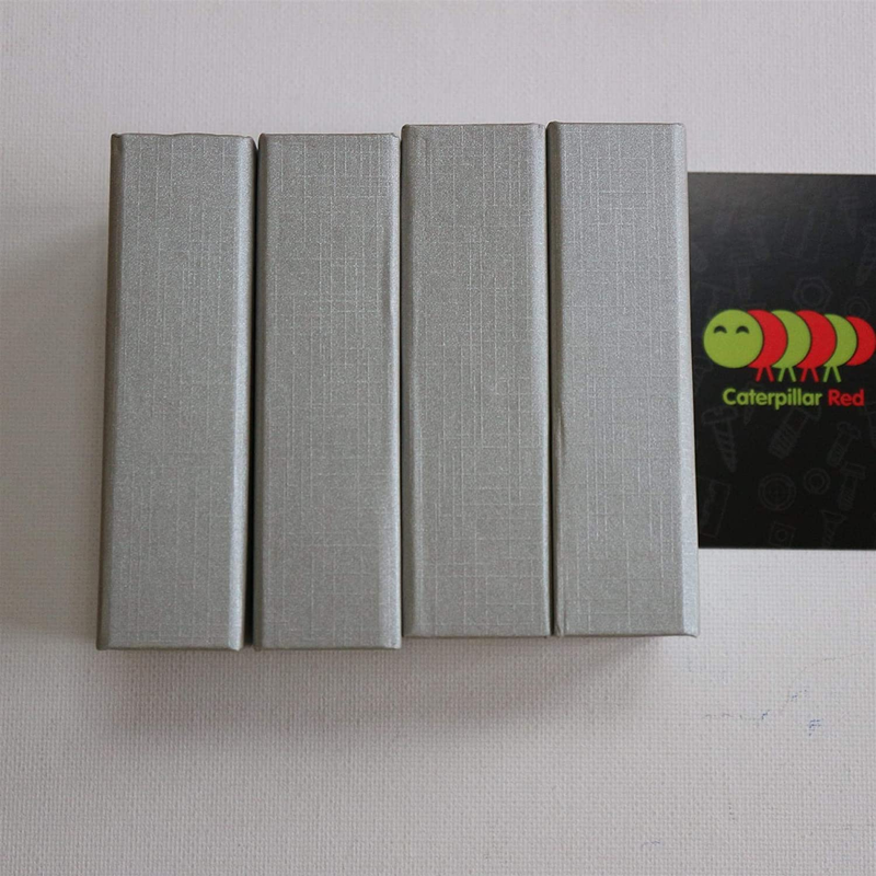 4 X Magnetic USB Presentation Gift Boxes, Silver Grey Color, Flash Drives, Remov