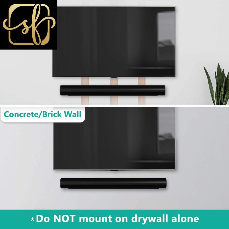 Soundbar Wall Mount, Designed for Sonos Arc, Low Profile Sound Bar Mount Bracket