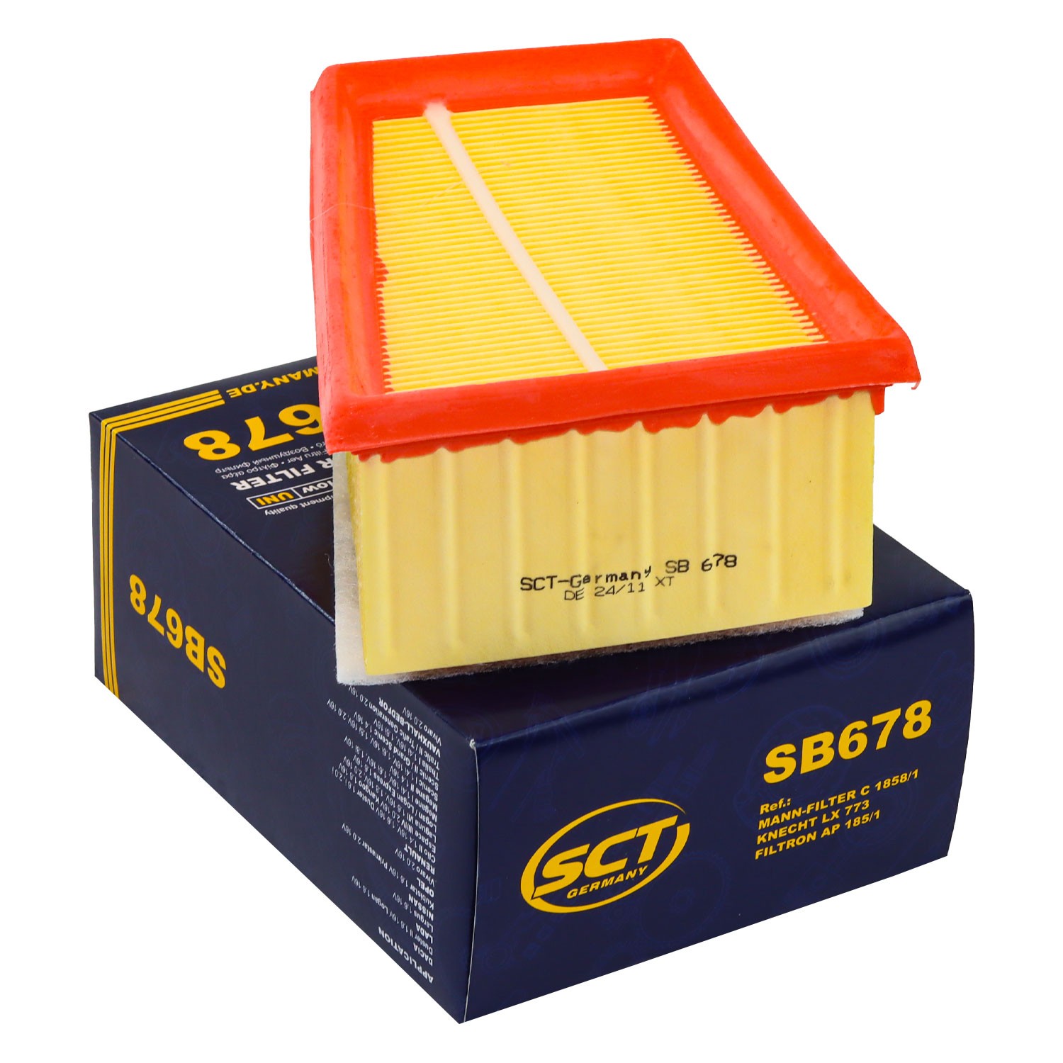 Luftfilter Luft Filter SCT SB 678 für Dacia Logan Duster Nissan Opel Renault