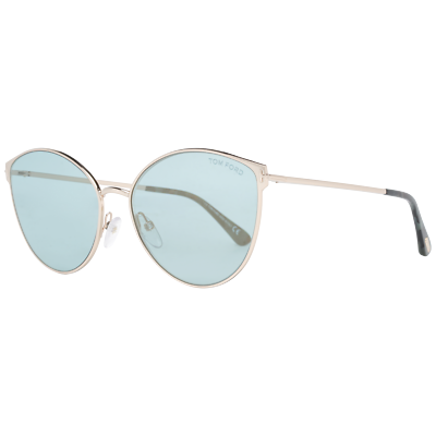 Pre-owned Tom Ford Sunglasses Ft0654 28x 60mm Zeila - Rose Gold/blue Oval