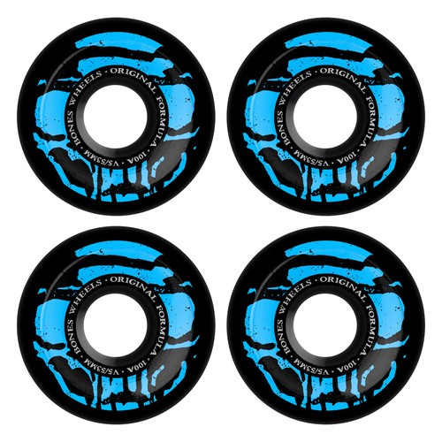 Bones Skateboard Wheels 53mm 100's V5 Sidecut Mummy Skulls