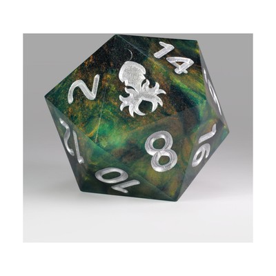 55mm Polished Sharp Edge d20 - Prawject 33 New