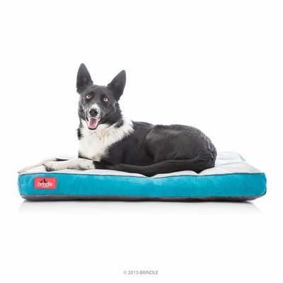 Brindle Shredded Memory Foam Dog Bed with Removable Washable Cover-Plush Orth...