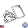 Gingerbread House Cookie Cutter Set - 3D House Cookie Cutters, Gingerbread House Kit for Holiday, Winter, Christmas and Gingerbread House Kit for Kids, Gift Package (10Pcs Christmas Cookie Cutters)