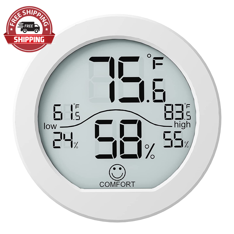 Digital Hygrometer Thermometer for Room Temperature Humidity Meter Indoor Thermo