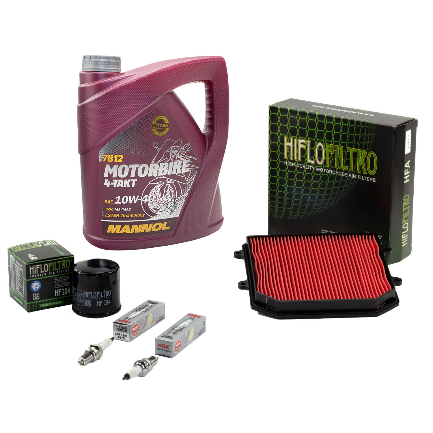 Servicekit Für Honda XL 1000 V Varadero ABS (2004–2013) – Luftfilter, Ölfilter & 2x Iridium-Zündkerzen | Komplett-Set Von Hiflo & NGK