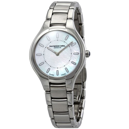 Pre-owned Raymond Weil 5132-st-97001 Women's Noemia White Quartz Watch