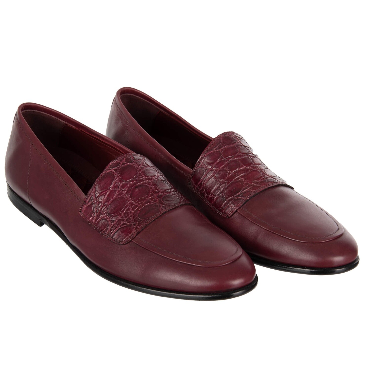 

DOLCE - GABBANA Мокасины из кожи каймана, туфли KING CITY 44 США 11 12137, Красный, King City