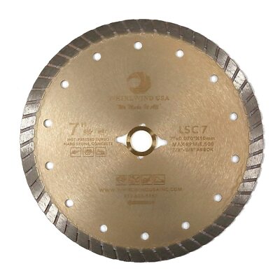 7'' Diamond Turbo Premium Dry or Wet Saw Blade Granite Concrete Tile Stone
