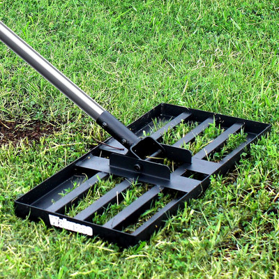 Walensee Lawn Leveling Rake, 6.5FT 17''x10'' Levelawn Tool, Heavy Duty Effort Lawn