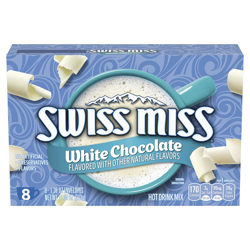 White Chocolate Flavored Hot Drink Mix, 8 Count Drink Mix Packets