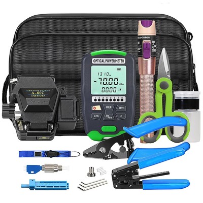 Fiber Optic Termination Tool Kit FTTH Cable Hot Melt Cold Welding Tool Set with