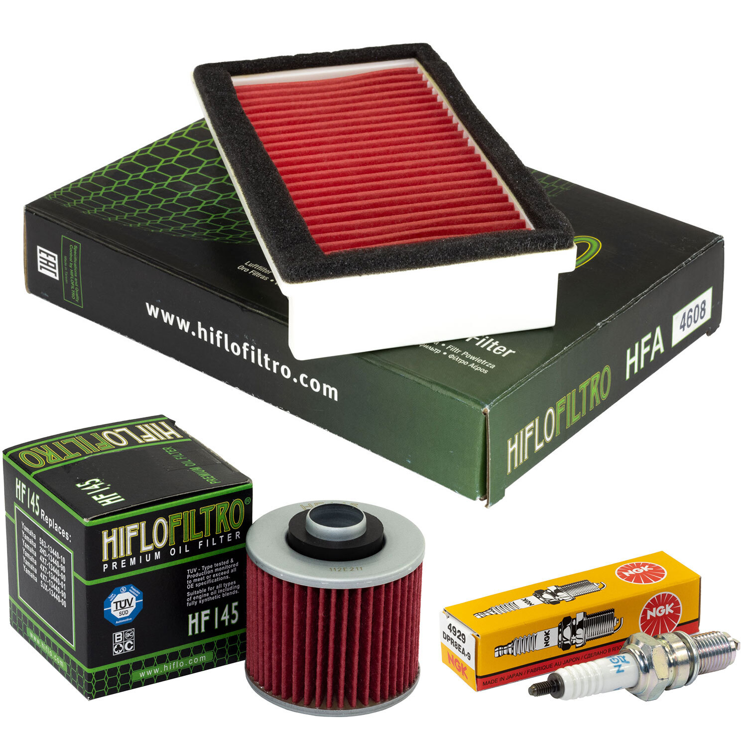 Set Luftfilter Ölfilter Zündkerze Wartung für Yamaha XT 600 E EH EN K 1990-2003