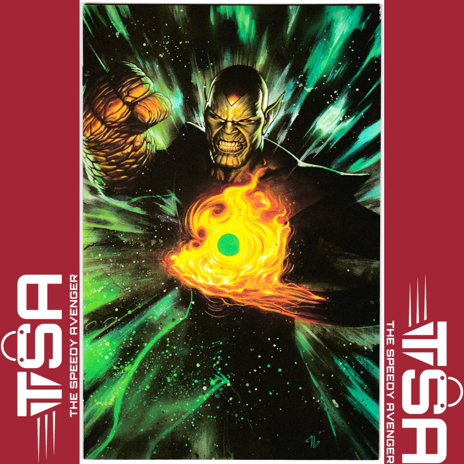 INFINITY COUNTDOWN #2 Adi Granov Super Skrull Holds Infinity Virgin Variant